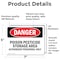 Signmission Poison Pesticide Storage Area Danger Sign, Vinyl Decal, 7in W x 5in L, 2PK OS-2PACK-DS-D-57-L-1970 - alternate 4
